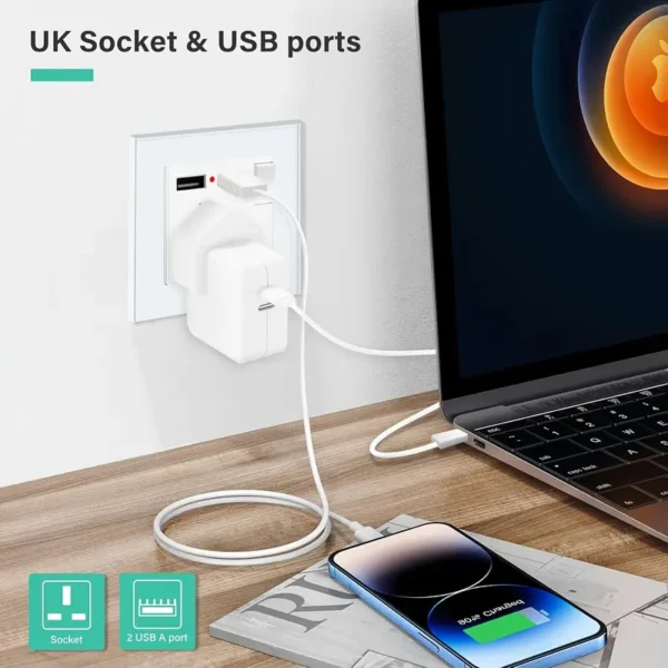 Yinggui USB/Type C Socket 5V 2.1A Wall Plug 250V 13A