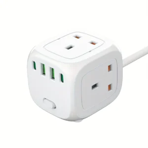 New Multifunctional Power Strip with 3 Outlets