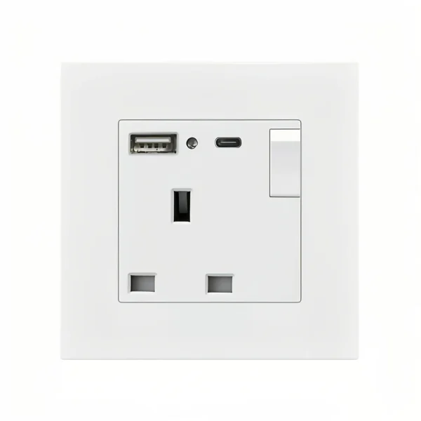 Yinggui USB/Type C Socket 5V 2.1A Wall Plug 250V 13A