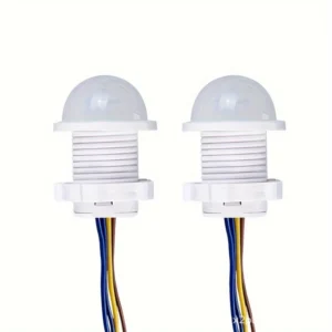 2pcs White PIR Motion Sensor Switch