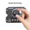 1pc 12V to 24V 30A LED Dimmer Switch Knob with Metal Housing